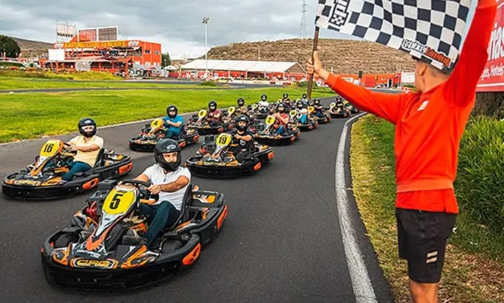 Go-kart racing in Tenerife